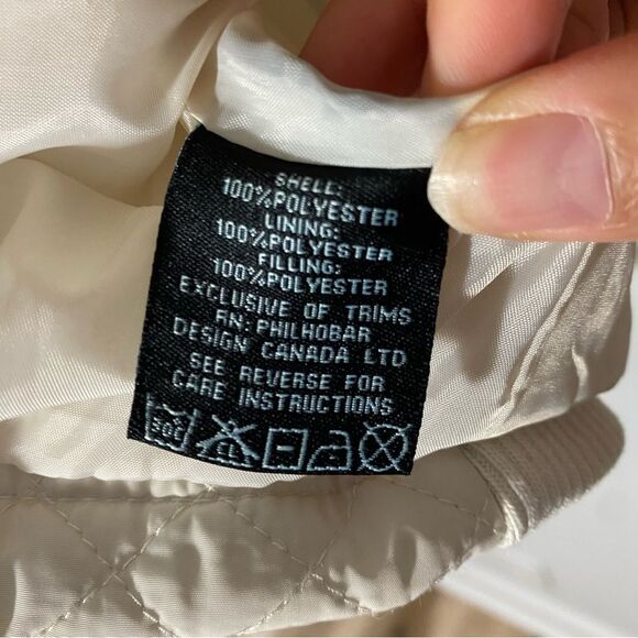 Cynthia Rowley Ivory Quilted Vest size Large - Picture 4 of 7